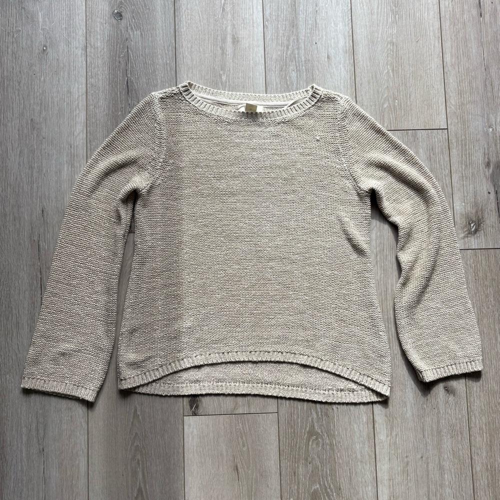 Style & Co tan knit sweater
size small